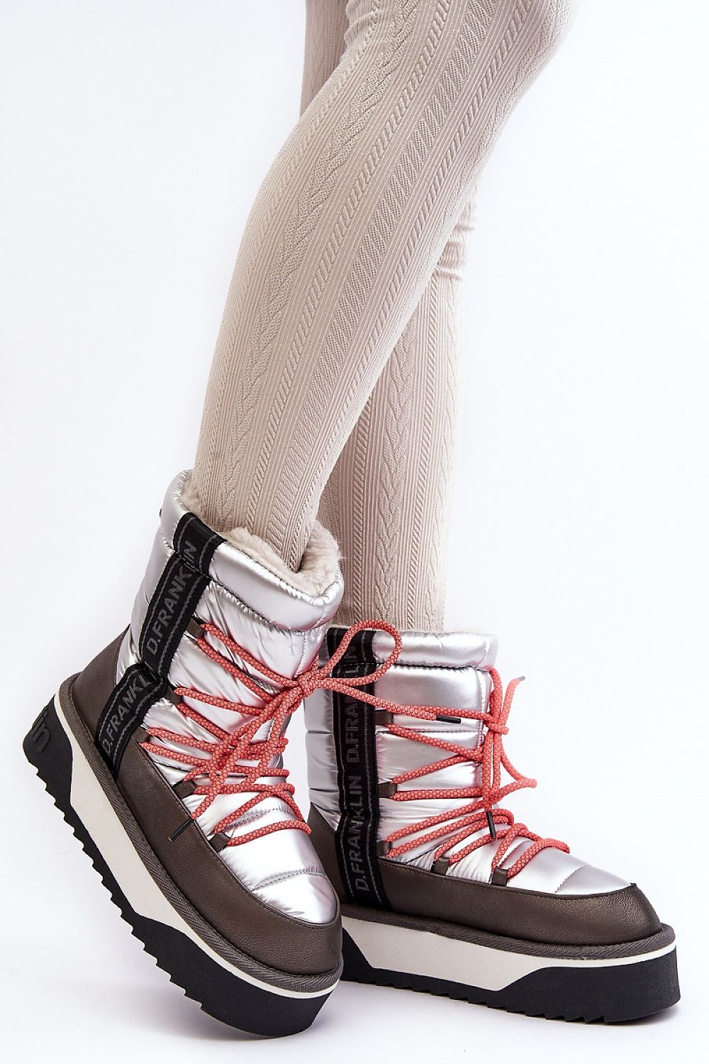 Glacira vegan fur-lined snow boots with non-slip soles and sleek design, perfect for winter warmth and style.