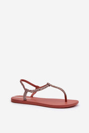 Zirelli Buckled Shine Sandals with sequins, sleek design, adjustable buckle, and soft upper, ideal for summer brightness and comfort.