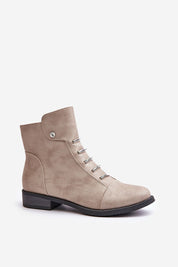 Norelle Minimal Zip Boots in eco leather with side zipper and flat heel, ideal for everyday warmth and comfort.