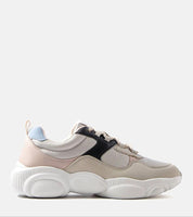 Verelli lightweight beige summer sneakers for women with breathable design and sturdy white rubber sole, perfect for casual or sporty looks.