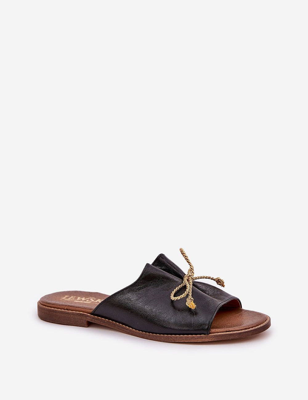 Veletta Soft Bow Sandals with delicate ruched leather and a small flat heel, perfect for summer elegance.